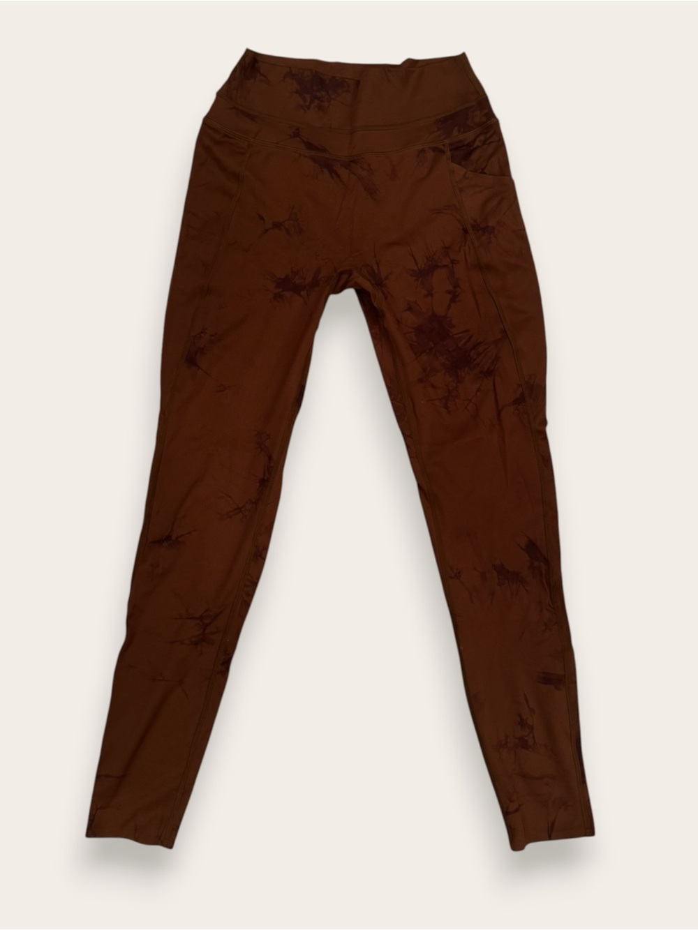 Alphalete Brown Tie-Dye Leggings